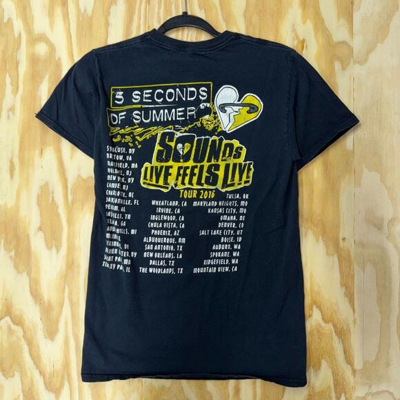 Vintage y2k 5 seconds of summer boy band 2010s 5sos t-shirt - Picture 2 of 4